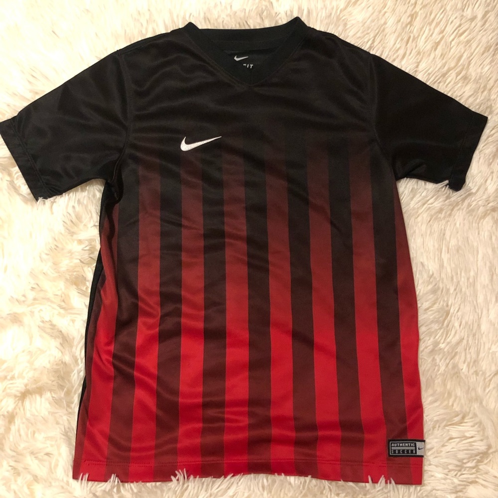 Nike Red & Black Polyester Boys Shirt Sz. Med
